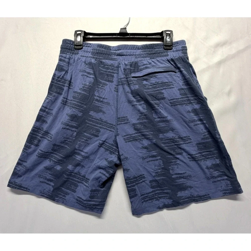 Pair of Thieves SuperSoft Lounge Short Mens Medium Blue Black Pattern Drawstring